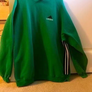 Green addidas sweatshirt